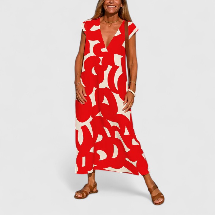 Ellery Canberra™ | Koralia - Sophisticated V-Neck Dress