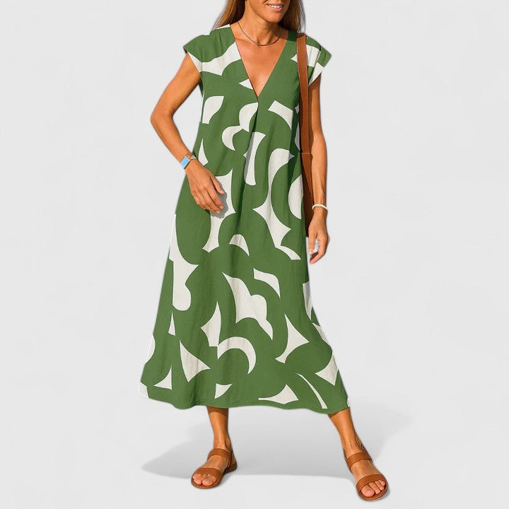 Ellery Canberra™ | Koralia - Sophisticated V-Neck Dress