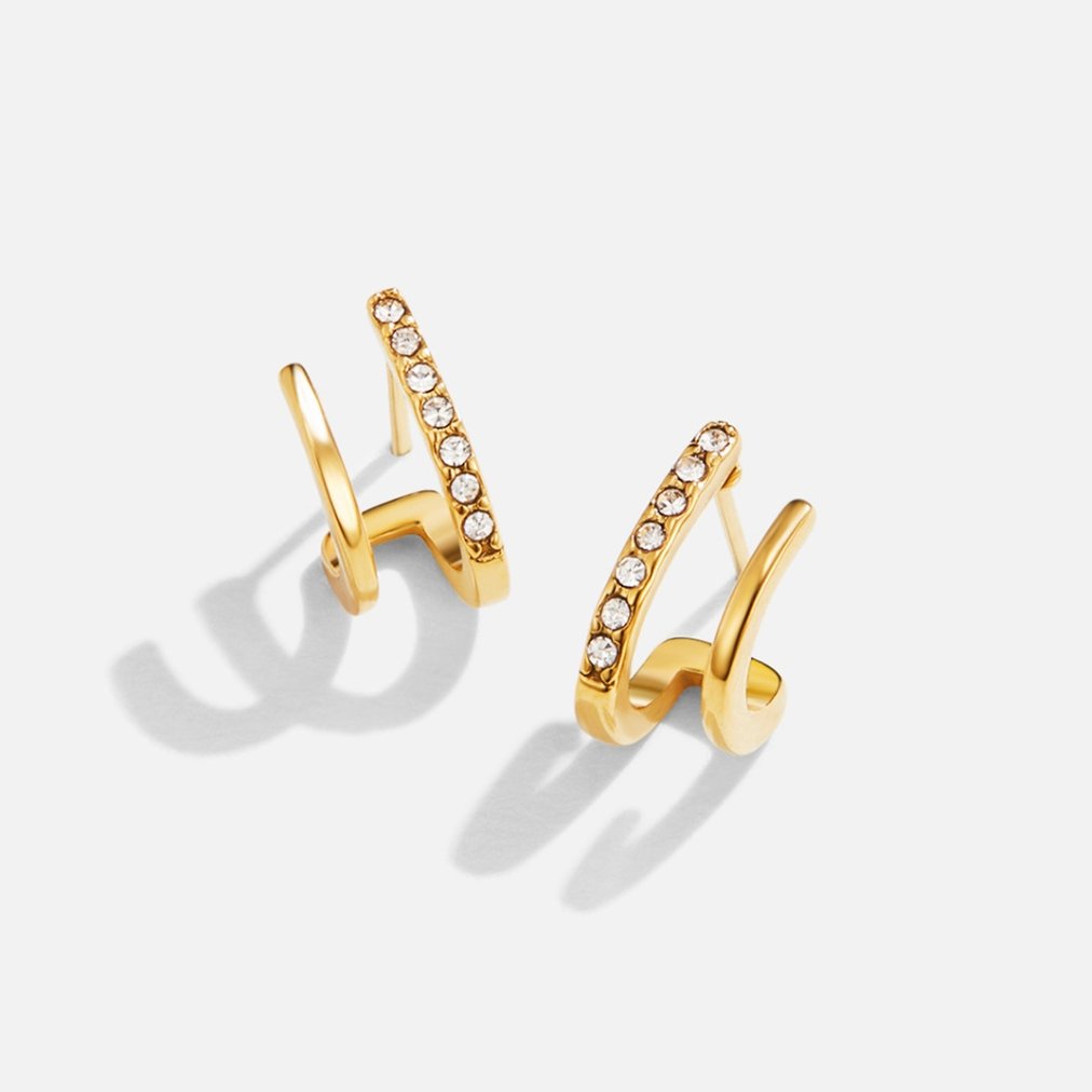 Ellery Canberra™ - Ruthie | Claw Gold & Crystal Earrings