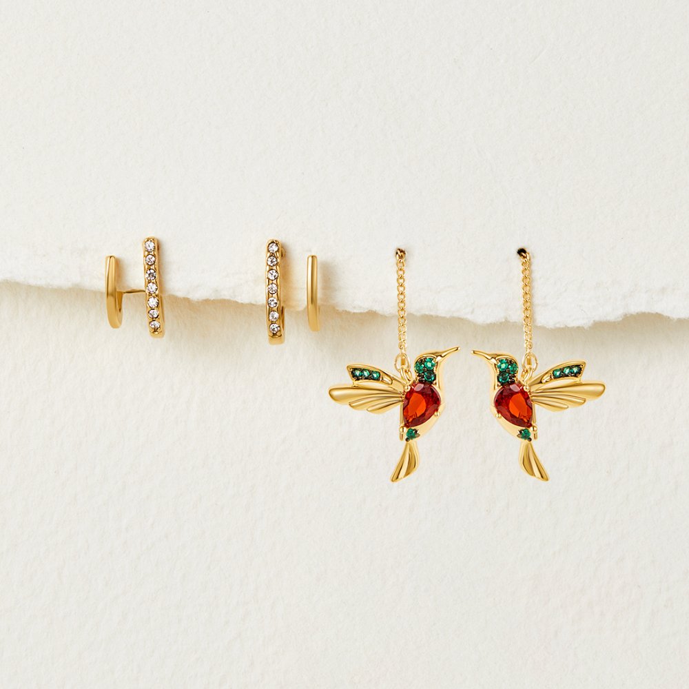 Ellery Canberra™ - Ruthie | Claw Gold & Crystal Earrings