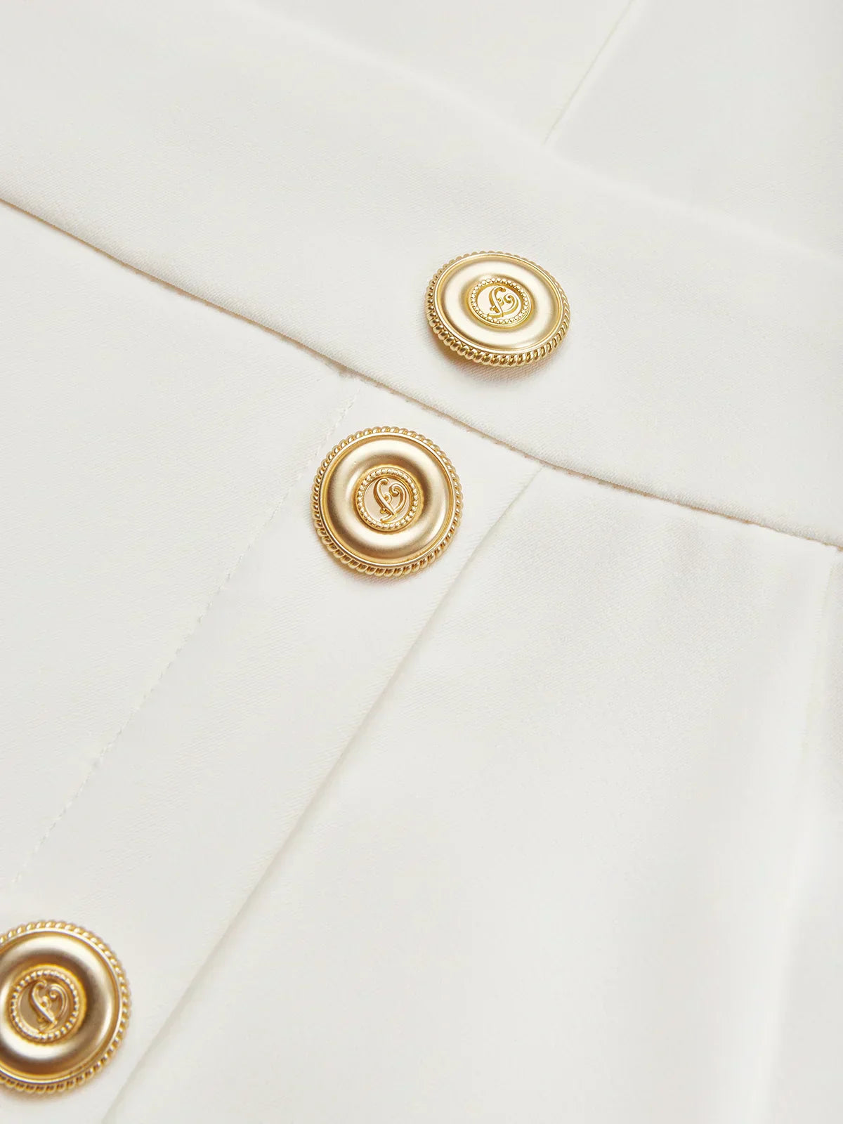 Ellery Canberra™ | Marlene™ - Solid Midi Dress with Button Slit and Round Neckline