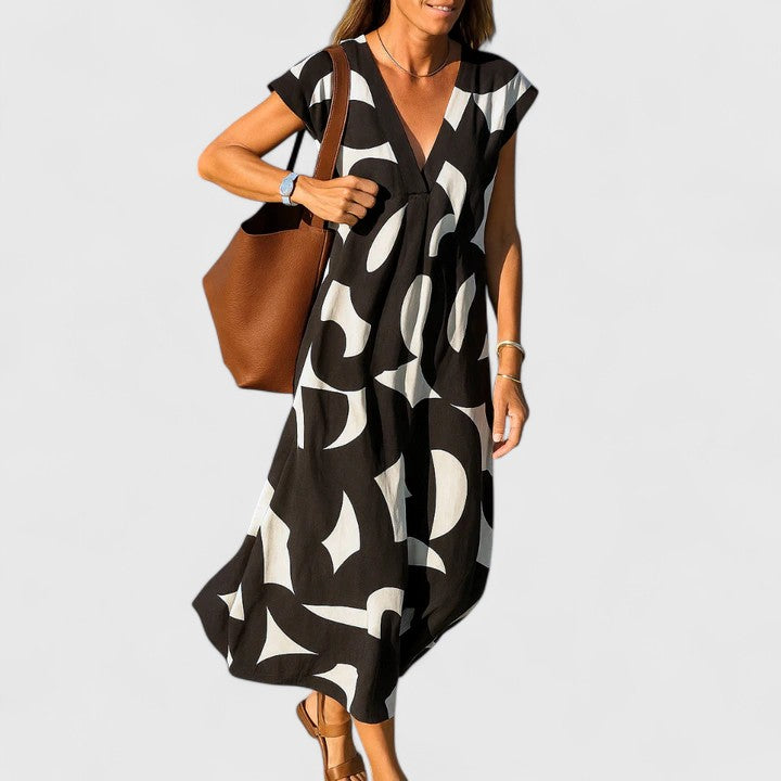 Ellery Canberra™ | Koralia - Sophisticated V-Neck Dress