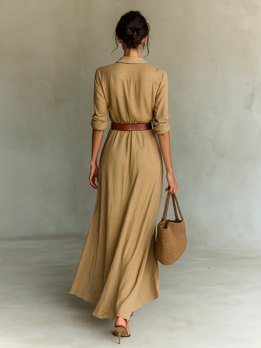 Ellery Canberra™ | Thames | Lapel-Wrap Maxi Dress