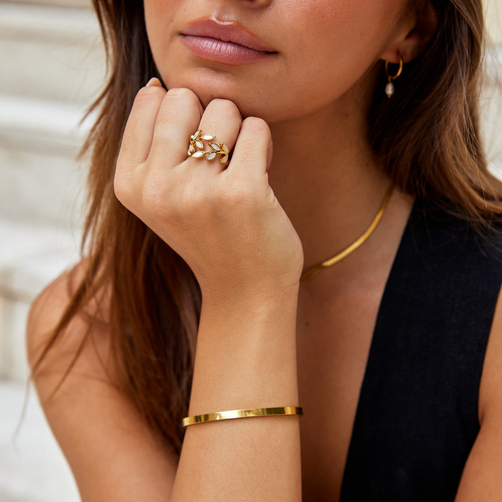 Ellery Canberra™ - Serene | Gold Leaf Ring