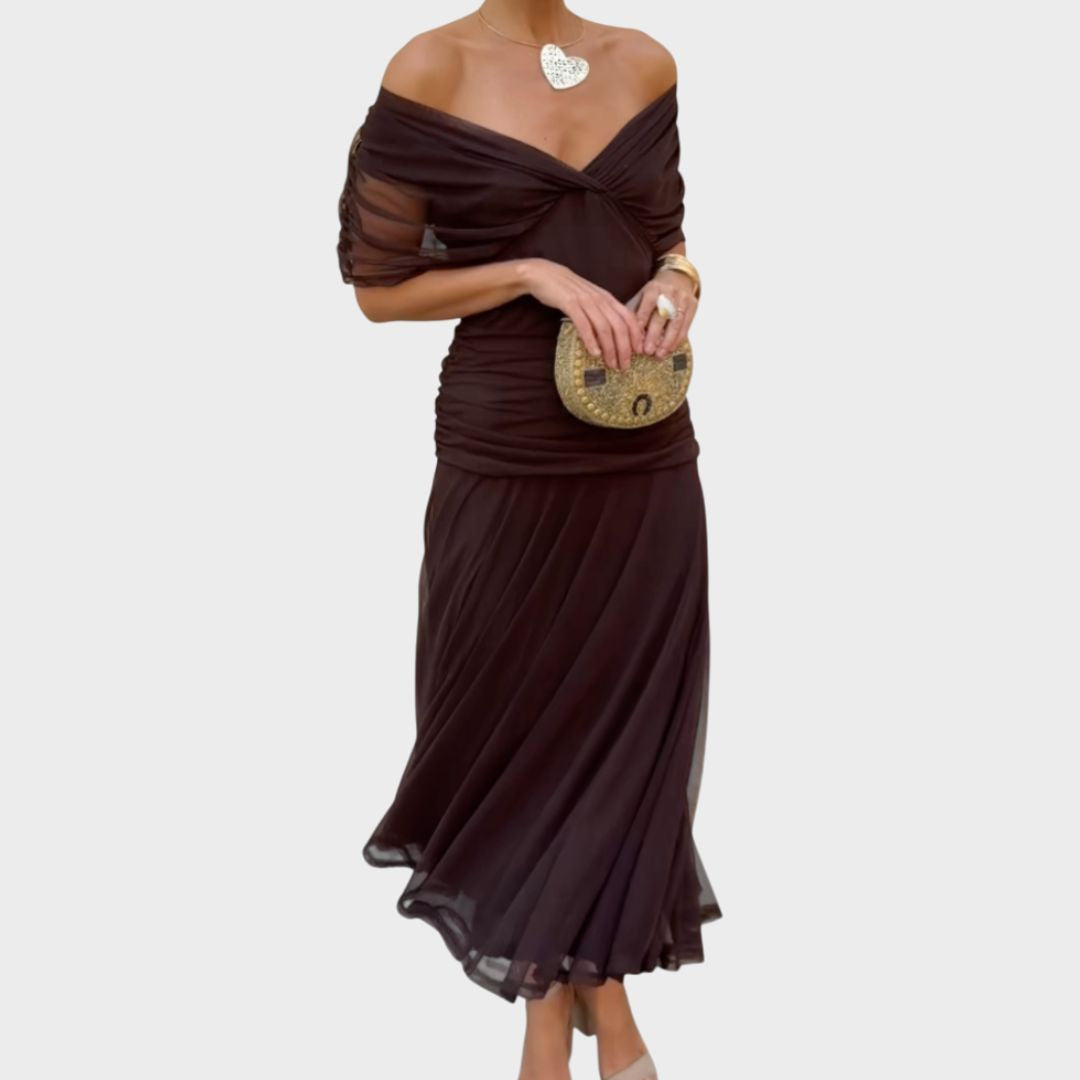 Ellery Canberra™ | Laluna - Elegant Dress With V-Neckline