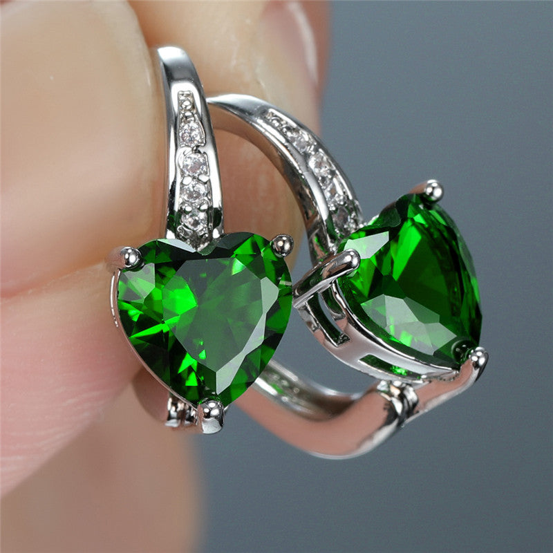 Ellery Canberra™ - Liz | Emerald Earrings White gold
