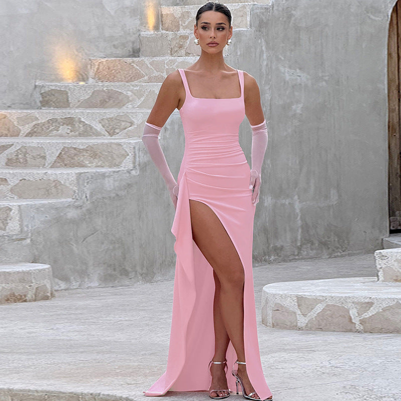 Ellery Canberra™ | Marlowe - Elegant Formal Slip Maxi Dress with Open Back