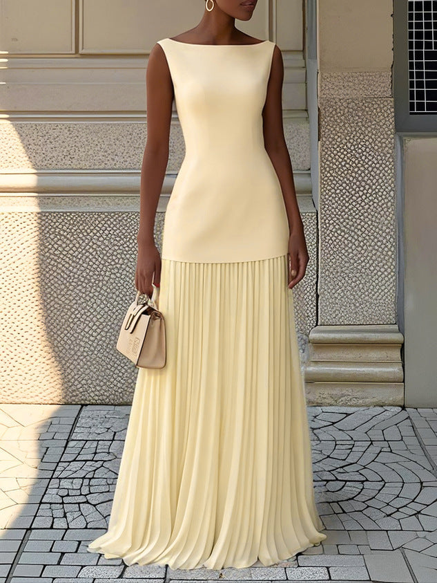 Ellery Canberra™ | Vivienne - Sleeveless Dress With Flowing Pleats
