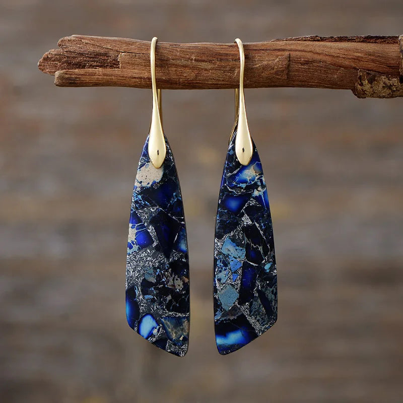 Ellery Canberra™ - Amelia | Vintage Earrings With Colored Natural Stones