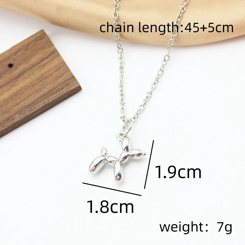 Ellery Canberra™ - Abigail | 3D Balloon Dog Pendant Necklaces