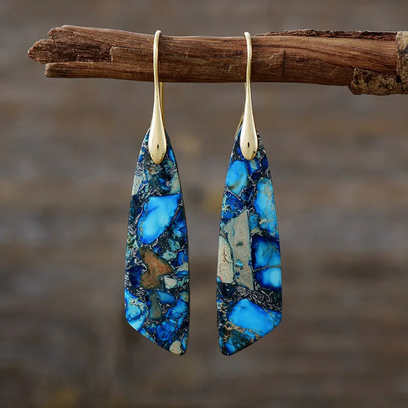 Ellery Canberra™ - Amelia | Vintage Earrings With Colored Natural Stones