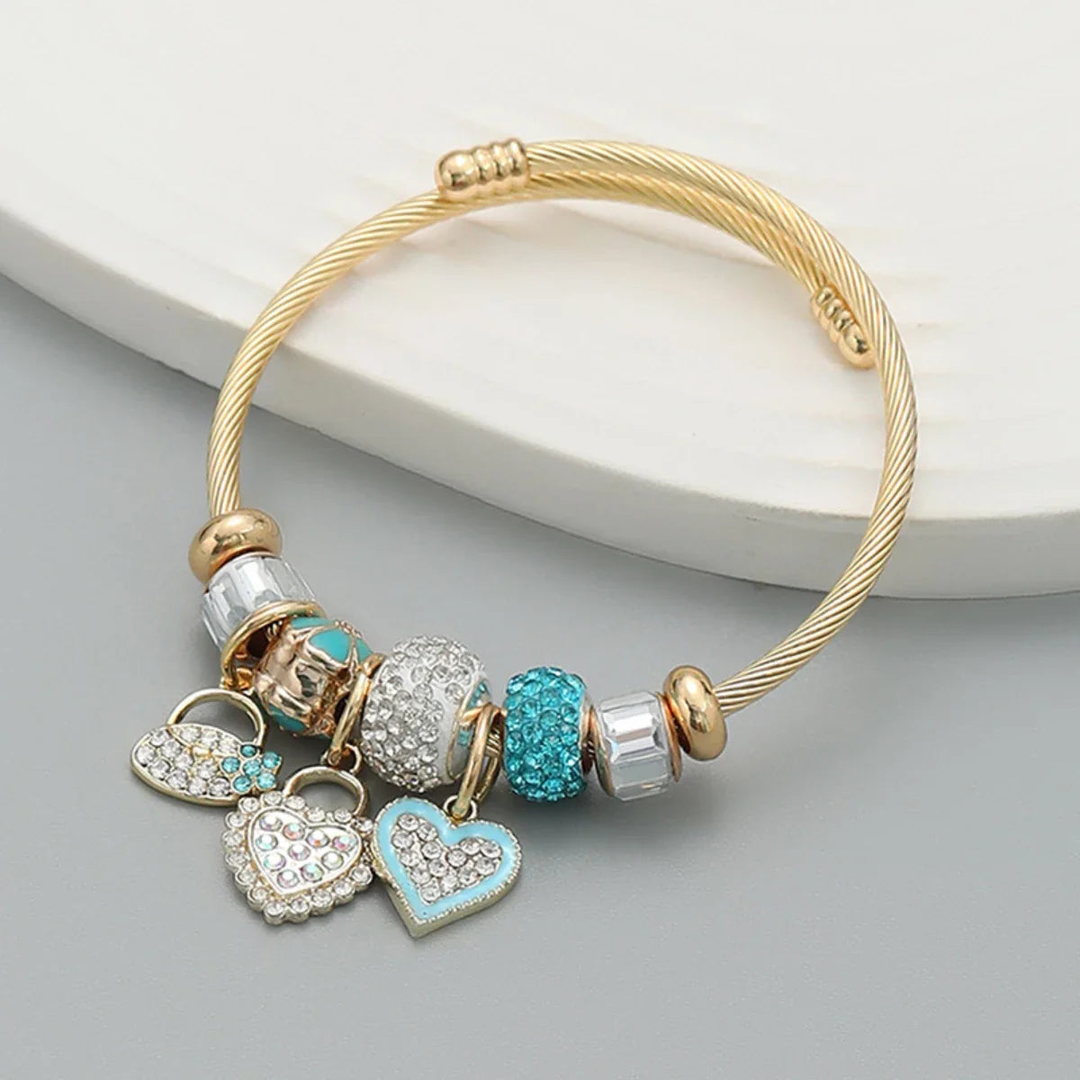 Ellery Canberra™ - Ali |Stainless Steel Circle Panjiadora Beaded Love Bracelet