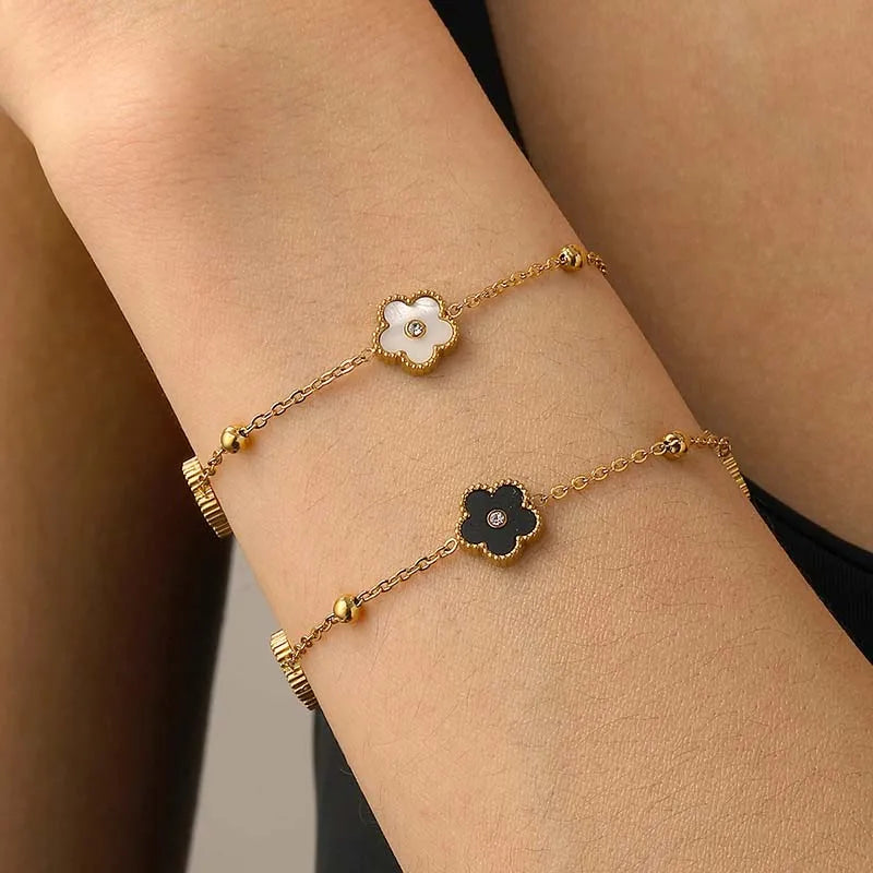 Ellery Canberra™ - Grace | Five Leaf Petals Flower Bracelet