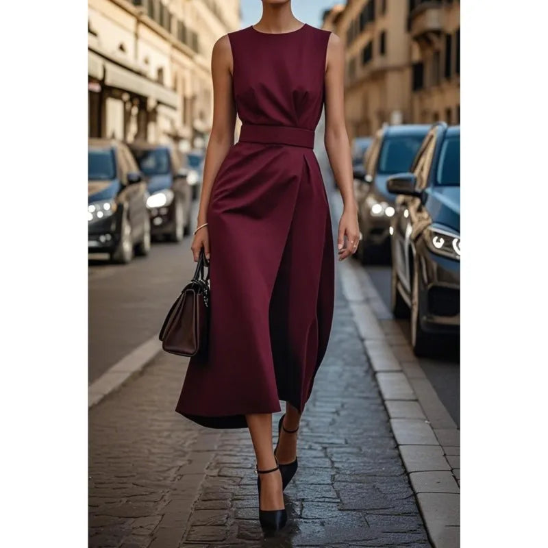 Ellery Canberra™ | Ryve - Elegant Round Neck Dress