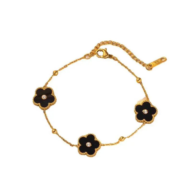 Ellery Canberra™ - Grace | Five Leaf Petals Flower Bracelet