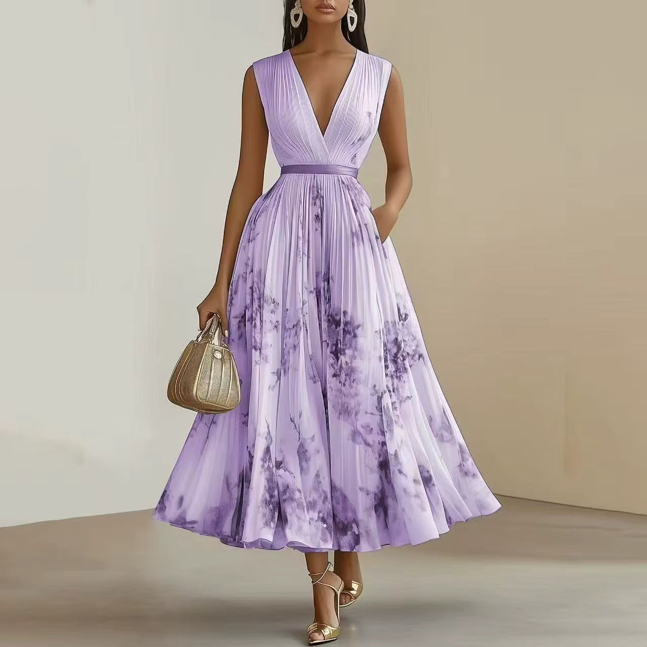 Ellery Canberra™ | Milano - Elegant Pleated Maxi Dress