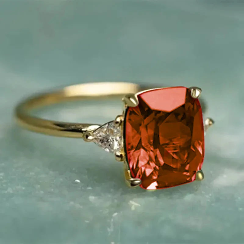 Ellery Canberra™ - Luck | Green Zirconia Ring in Gold