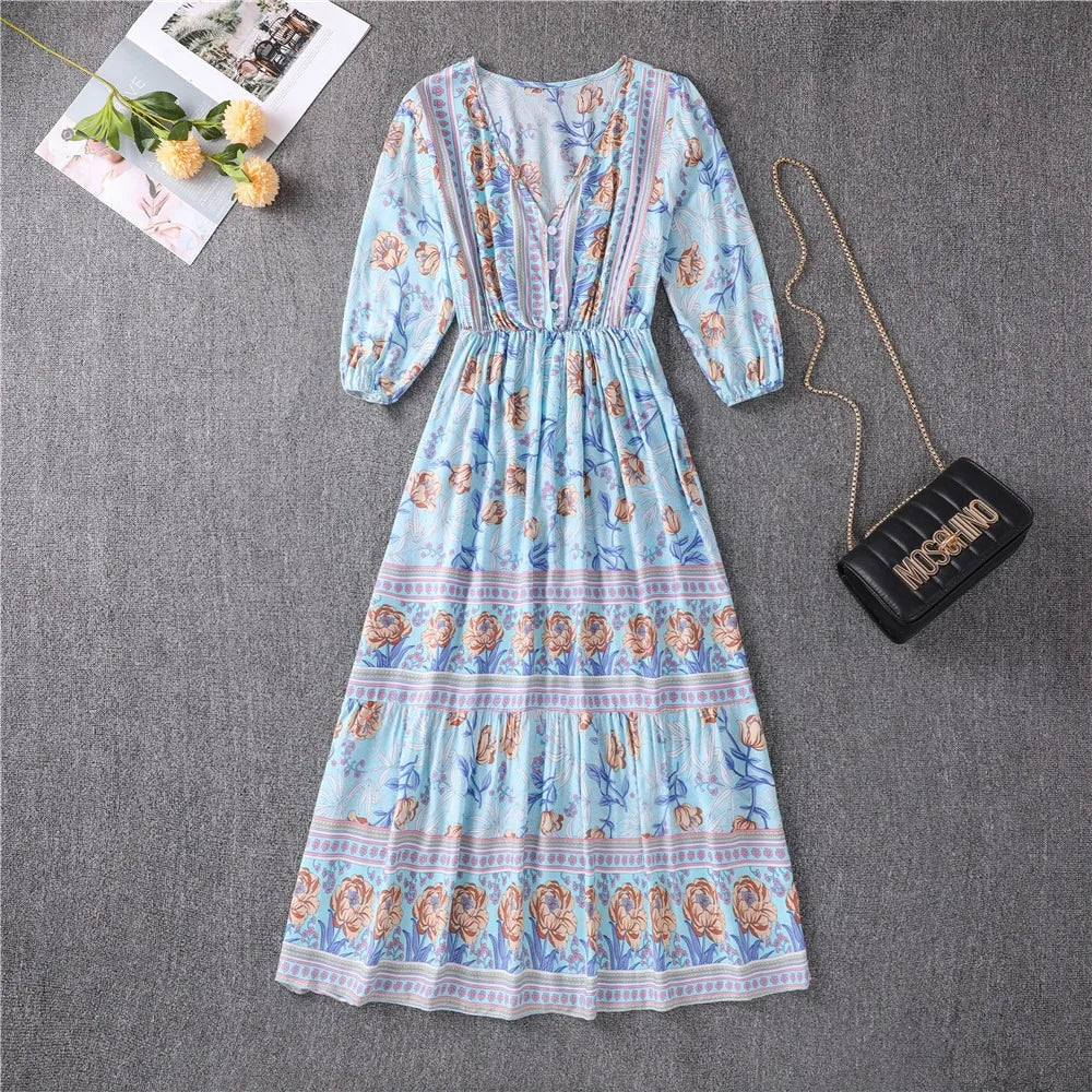 Ellery Canberra™ | Darie - Flowing petal midi dress with elegant tummy coverage