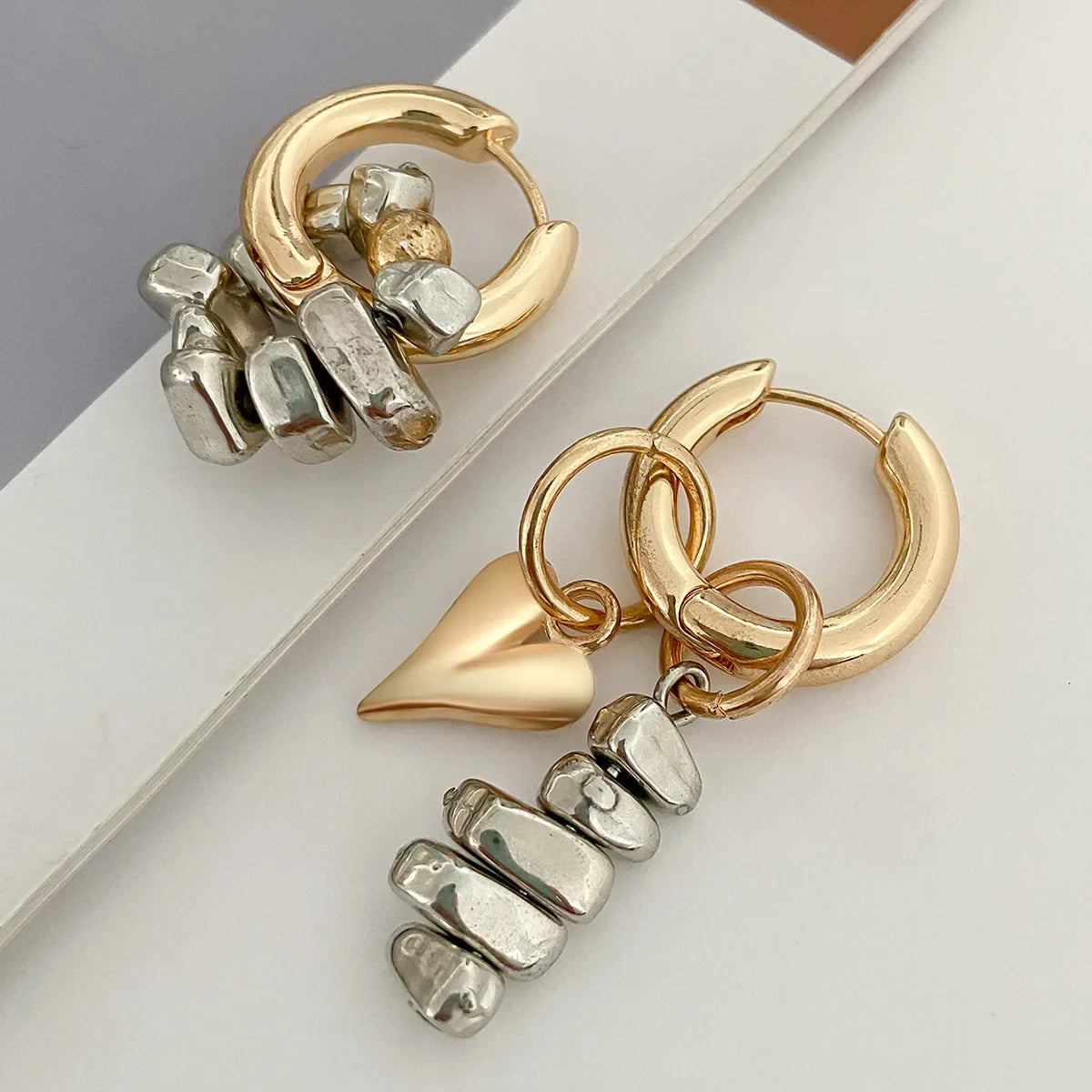 Ellery Canberra™ - Beatrice | BOHO Vintage Irregularity Heart-Shaped Pendant Earrings