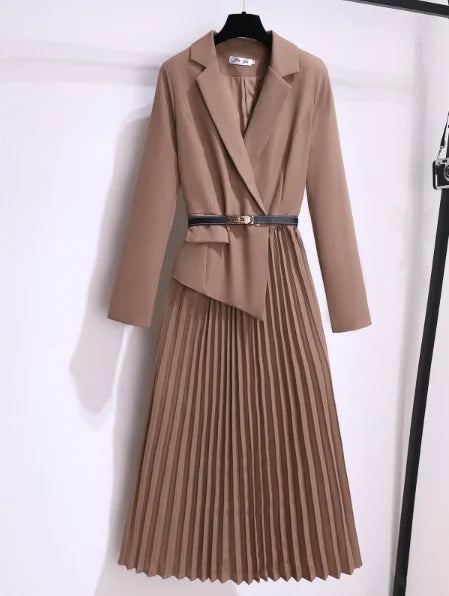 Ellery Canberra™ | Rosy - Pleated Belted Blazer Dress