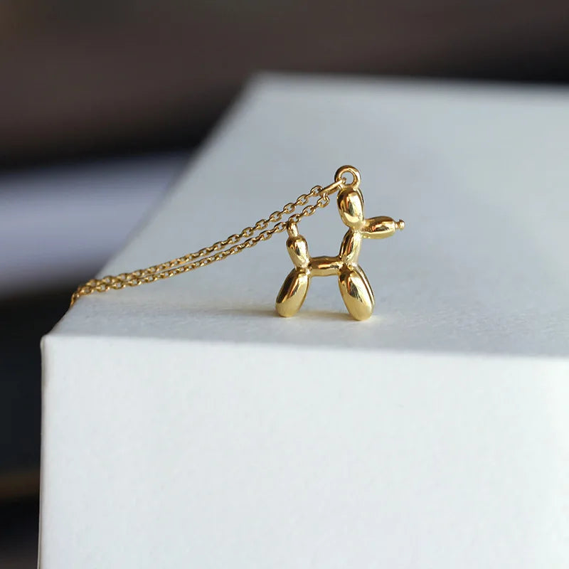 Ellery Canberra™ - Abigail | 3D Balloon Dog Pendant Necklaces