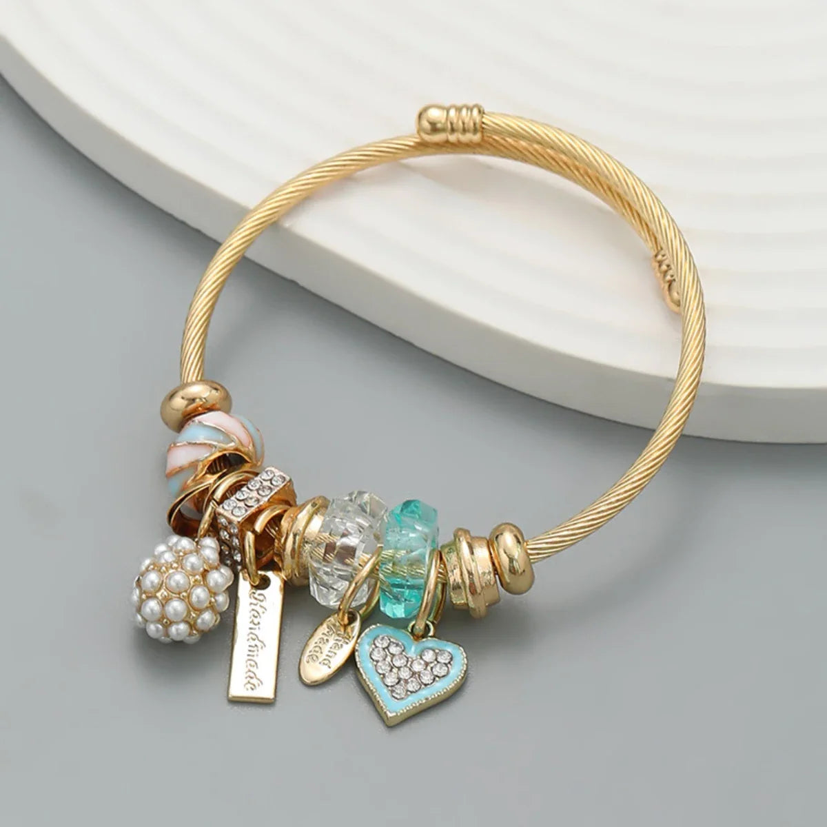 Ellery Canberra™ - Ali |Stainless Steel Circle Panjiadora Beaded Love Bracelet