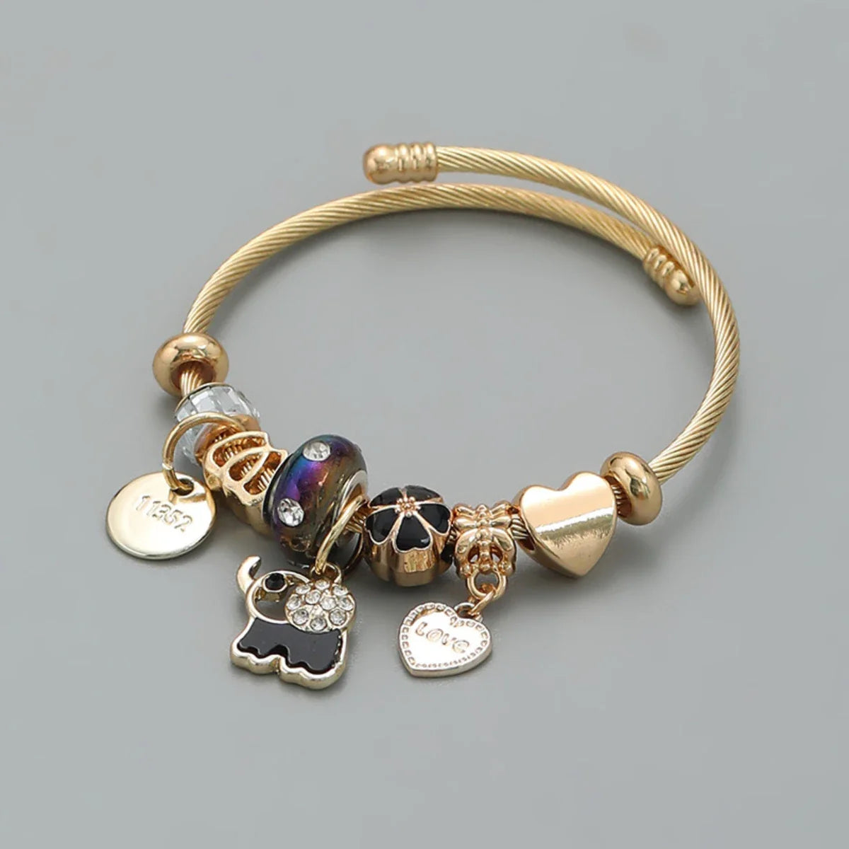 Ellery Canberra™ - Ali |Stainless Steel Circle Panjiadora Beaded Love Bracelet