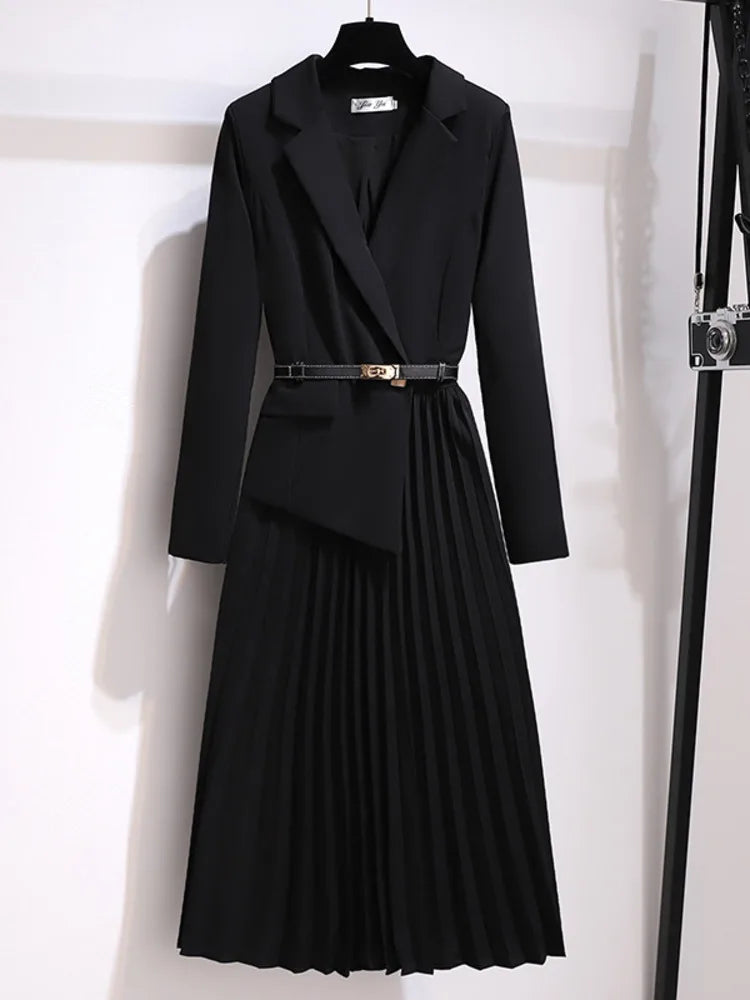 Ellery Canberra™ | Rosy - Pleated Belted Blazer Dress