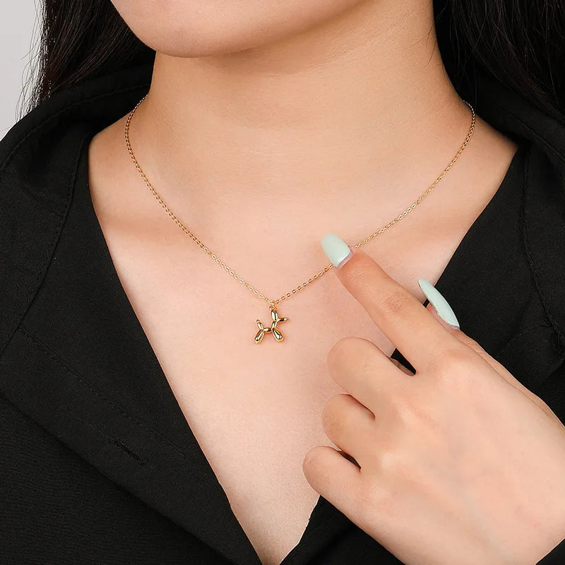 Ellery Canberra™ - Abigail | 3D Balloon Dog Pendant Necklaces