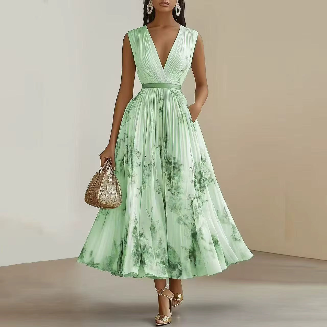 Ellery Canberra™ | Milano - Elegant Pleated Maxi Dress