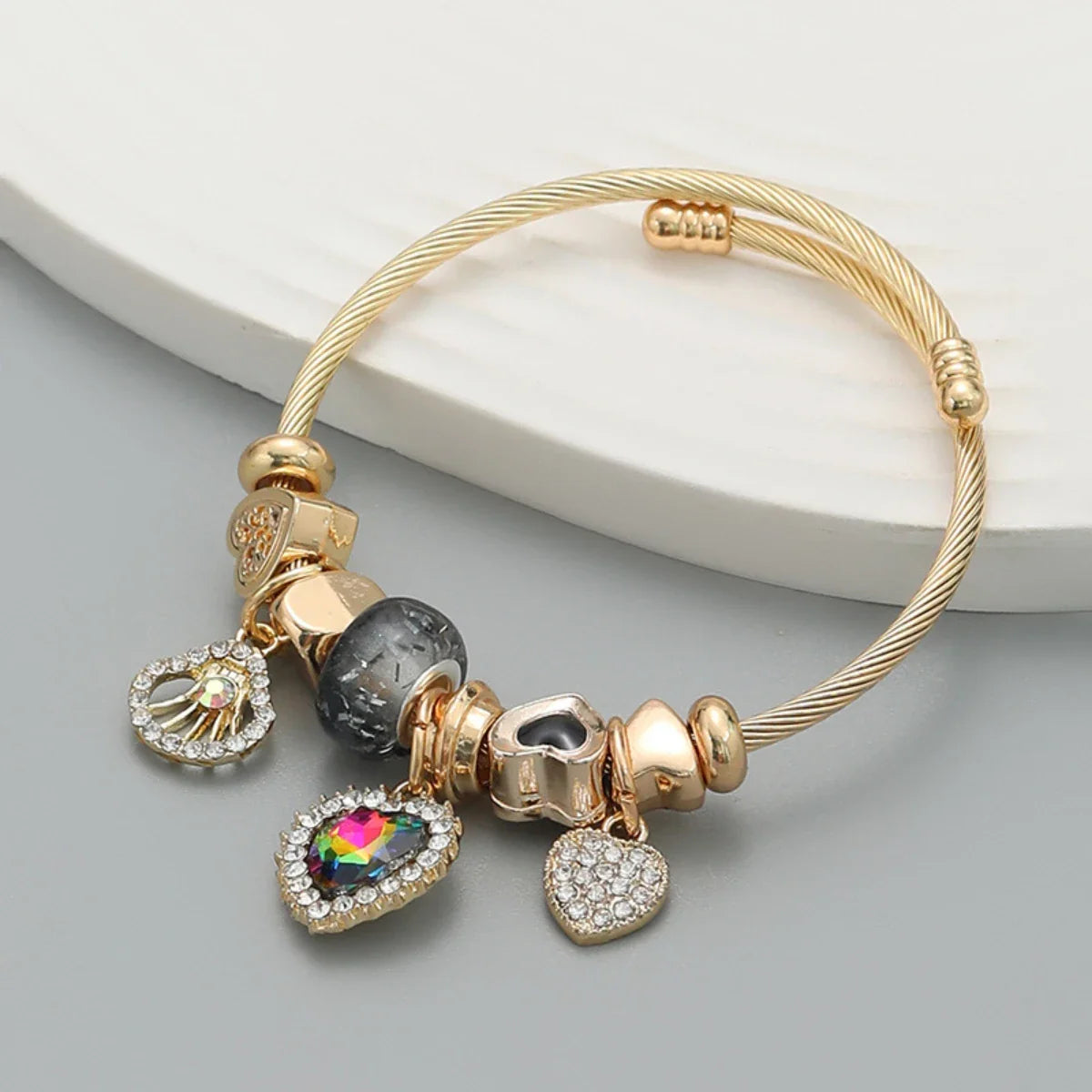Ellery Canberra™ - Ali |Stainless Steel Circle Panjiadora Beaded Love Bracelet
