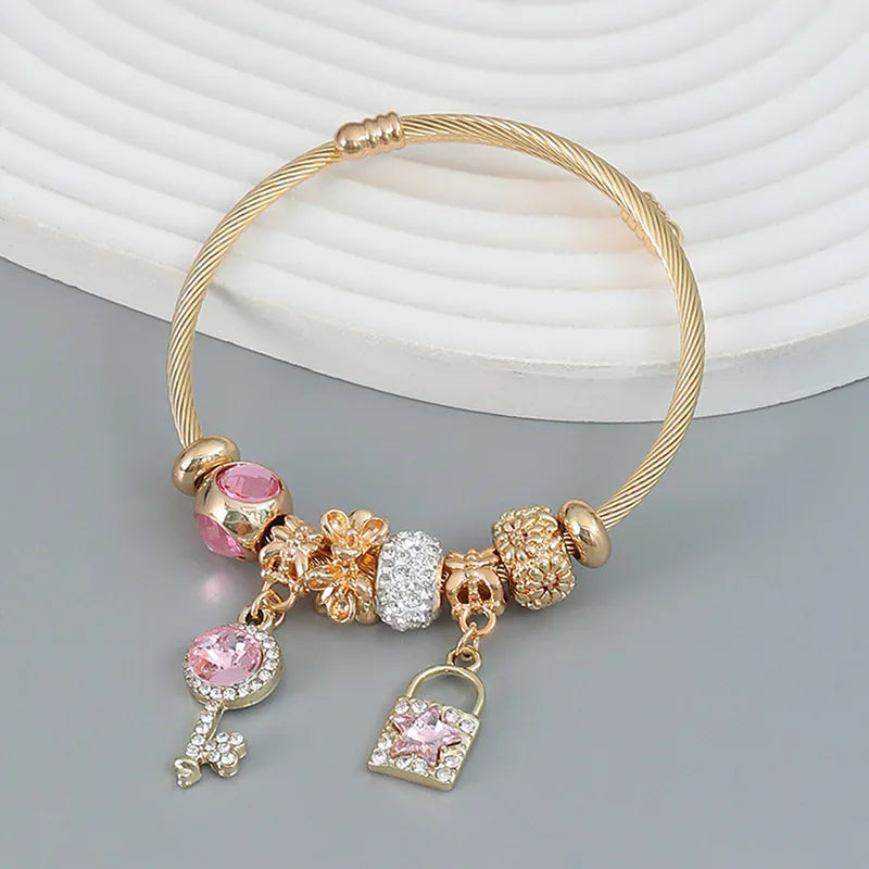 Ellery Canberra™ - Ali |Stainless Steel Circle Panjiadora Beaded Love Bracelet
