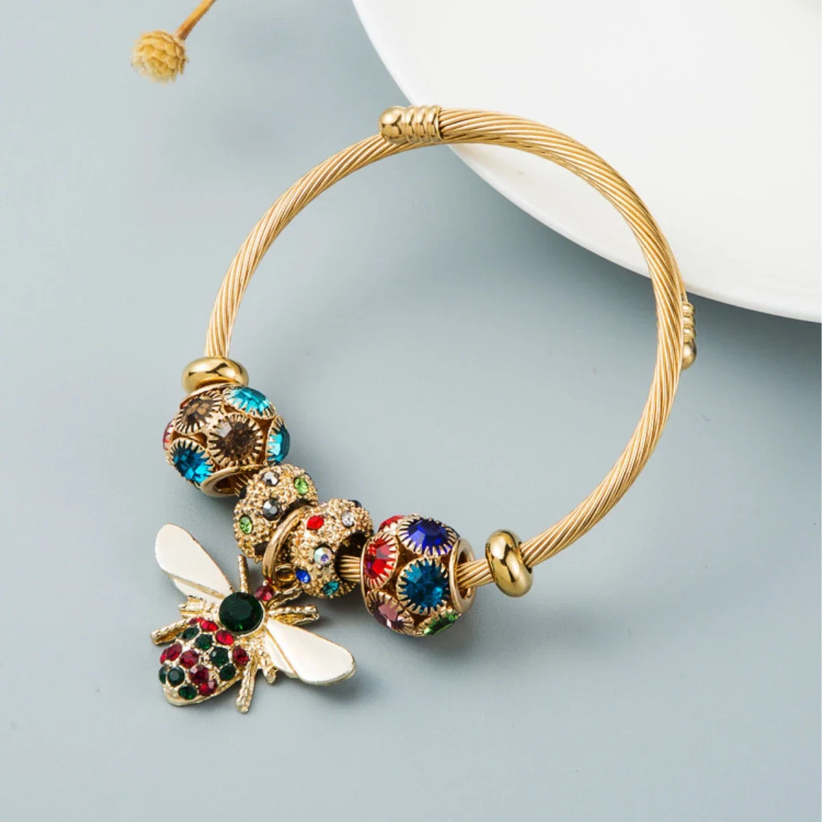 Ellery Canberra™ - Ali |Stainless Steel Circle Panjiadora Beaded Love Bracelet