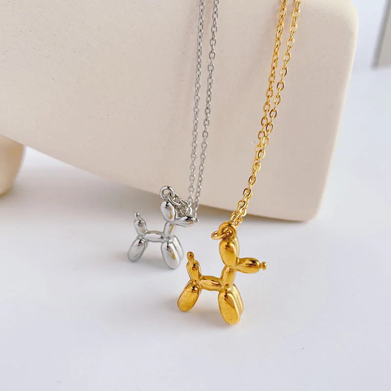 Ellery Canberra™ - Abigail | 3D Balloon Dog Pendant Necklaces
