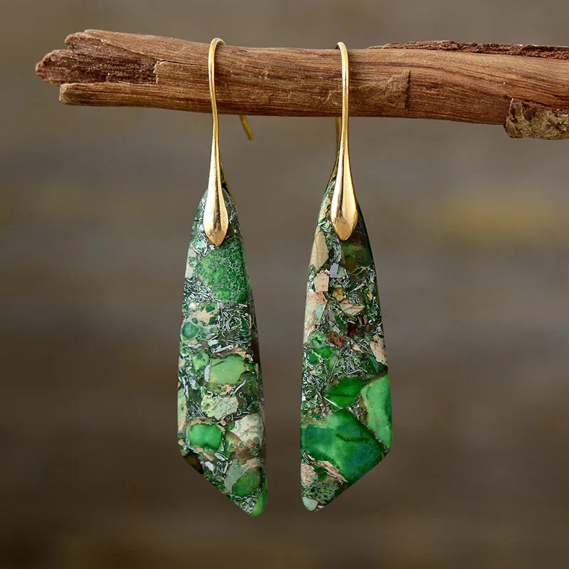Ellery Canberra™ - Amelia | Vintage Earrings With Colored Natural Stones