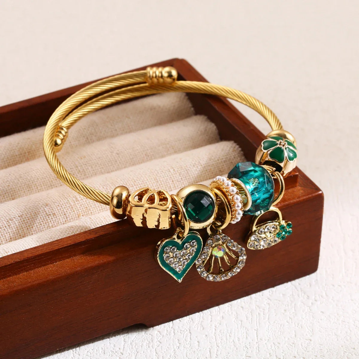 Ellery Canberra™ - Ali |Stainless Steel Circle Panjiadora Beaded Love Bracelet