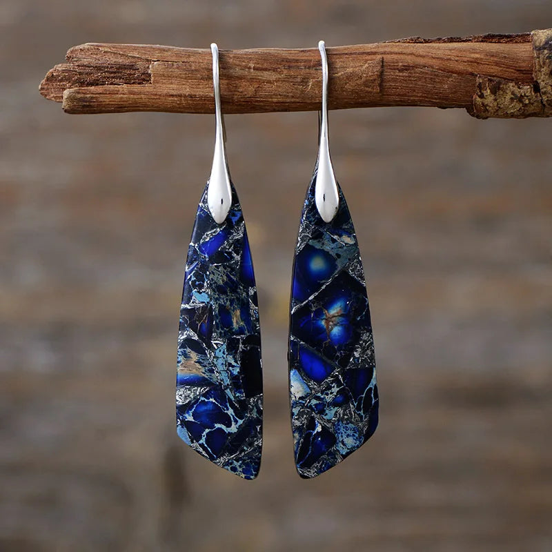 Ellery Canberra™ - Amelia | Vintage Earrings With Colored Natural Stones