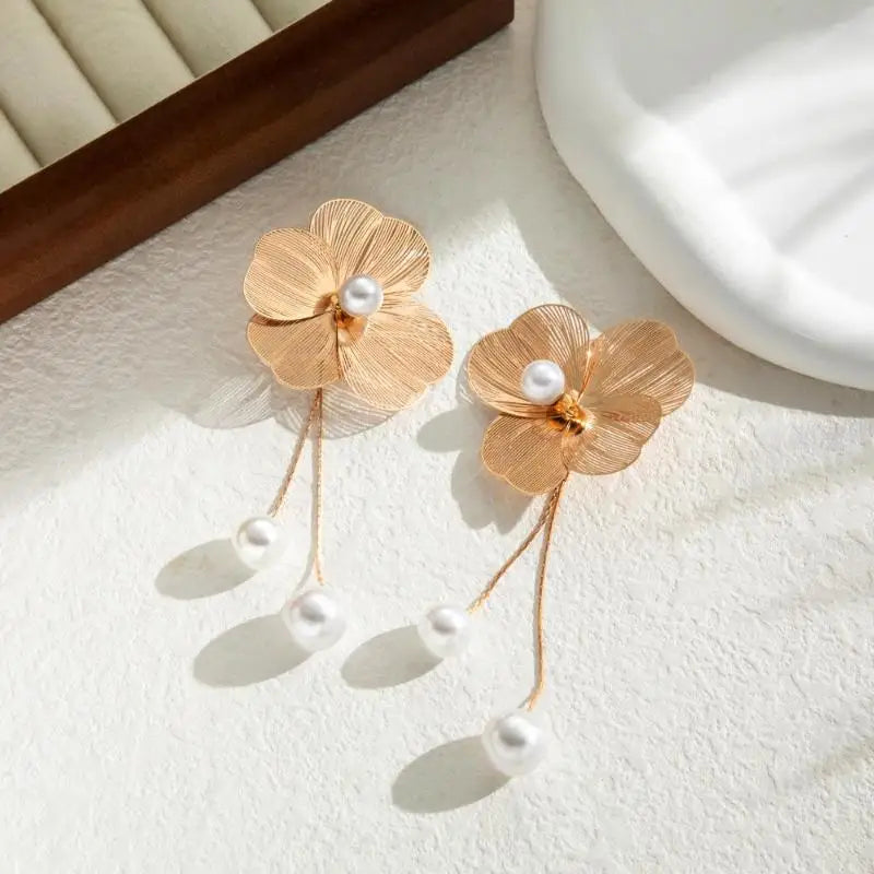 Ellery Canberra™ - Mandy | Romantic Flower Pearl Drop Earrings