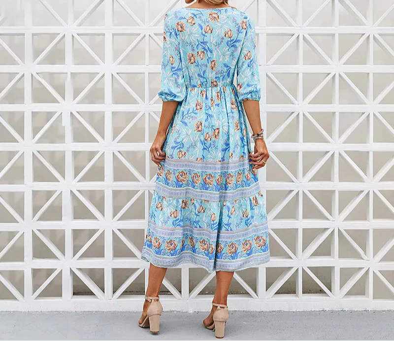 Ellery Canberra™ | Darie - Flowing petal midi dress with elegant tummy coverage