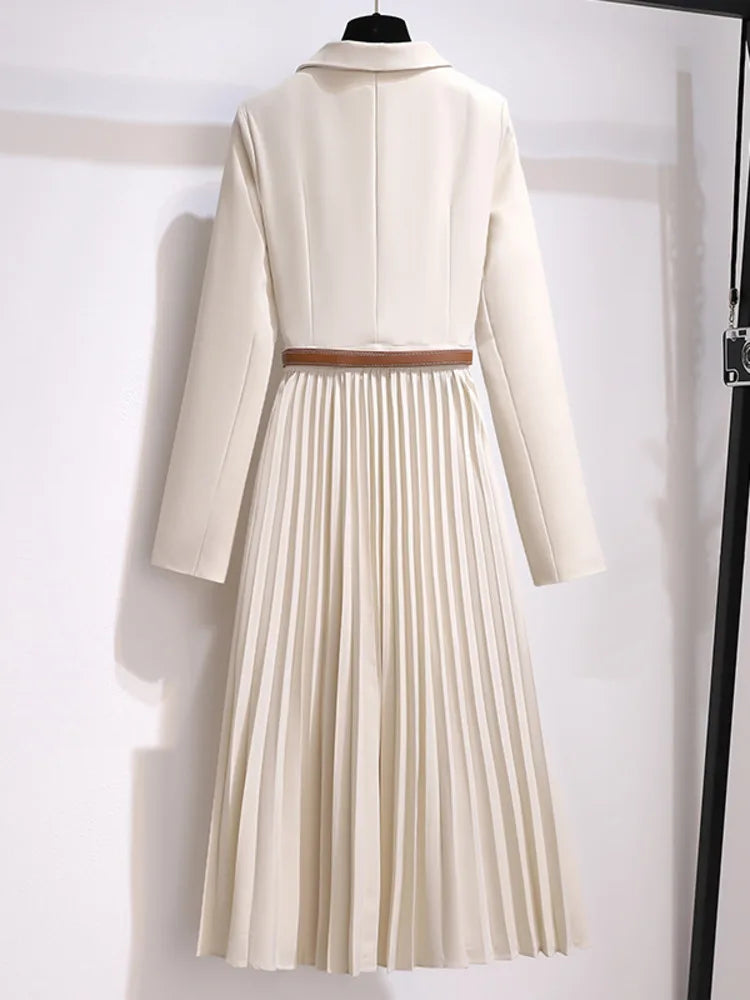 Ellery Canberra™ | Rosy - Pleated Belted Blazer Dress