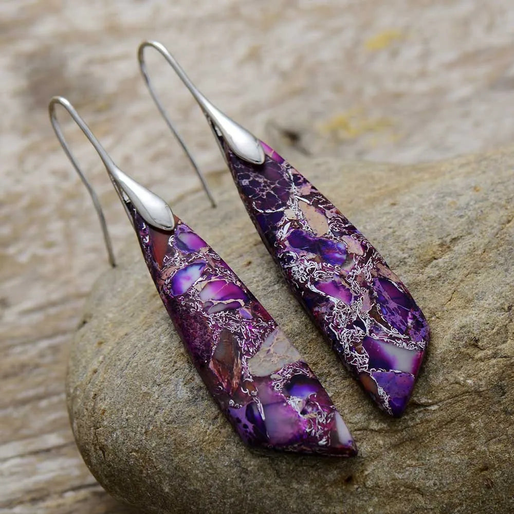Ellery Canberra™ - Amelia | Vintage Earrings With Colored Natural Stones