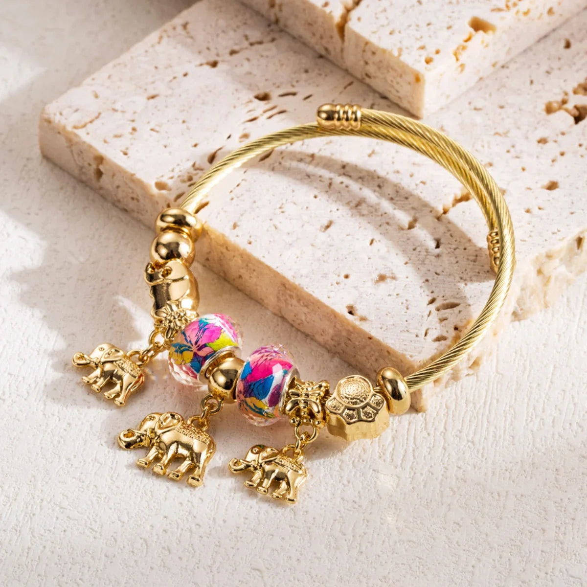 Ellery Canberra™ - Ali |Stainless Steel Circle Panjiadora Beaded Love Bracelet
