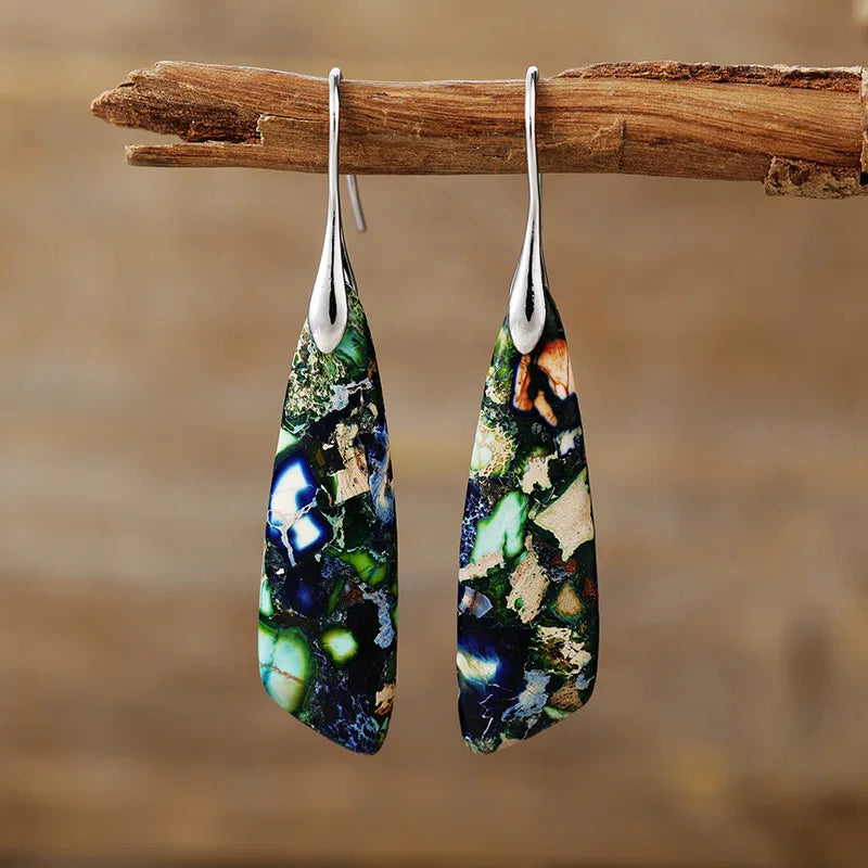 Ellery Canberra™ - Amelia | Vintage Earrings With Colored Natural Stones