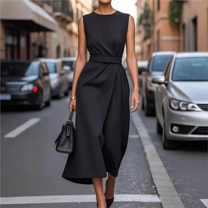 Ellery Canberra™ | Ryve - Elegant Round Neck Dress