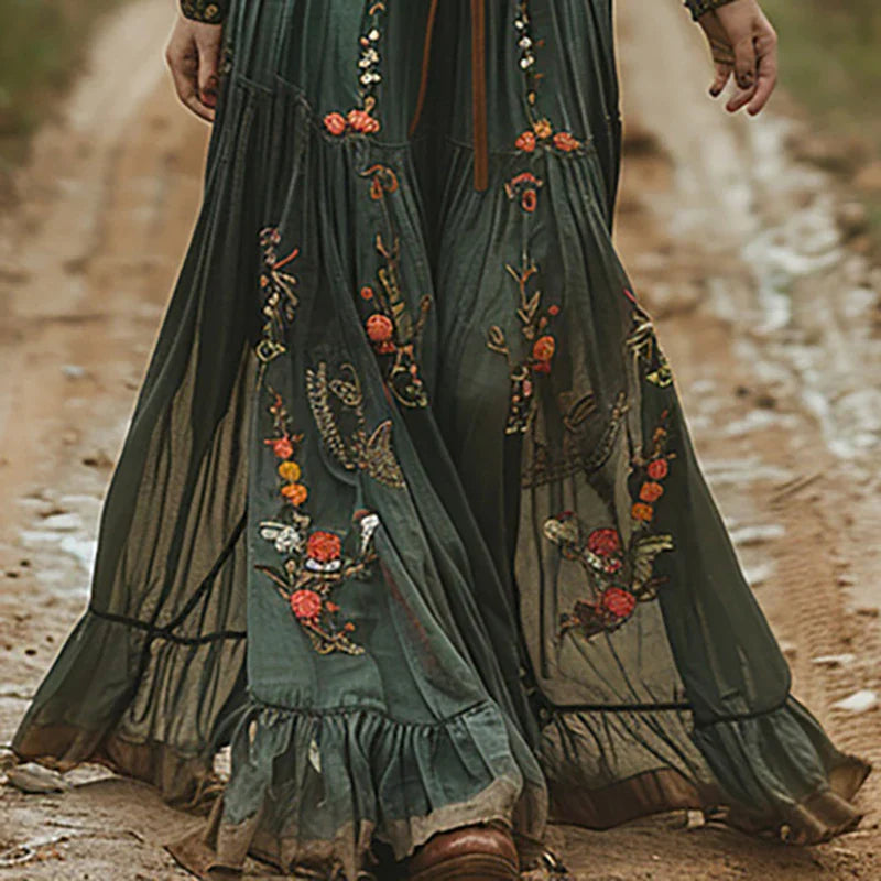 Ellery Canberra™ | Auré - Boho Floral Maxi Dress