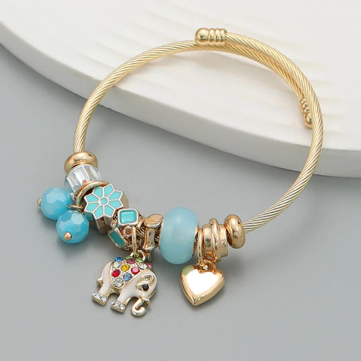 Ellery Canberra™ - Ali |Stainless Steel Circle Panjiadora Beaded Love Bracelet
