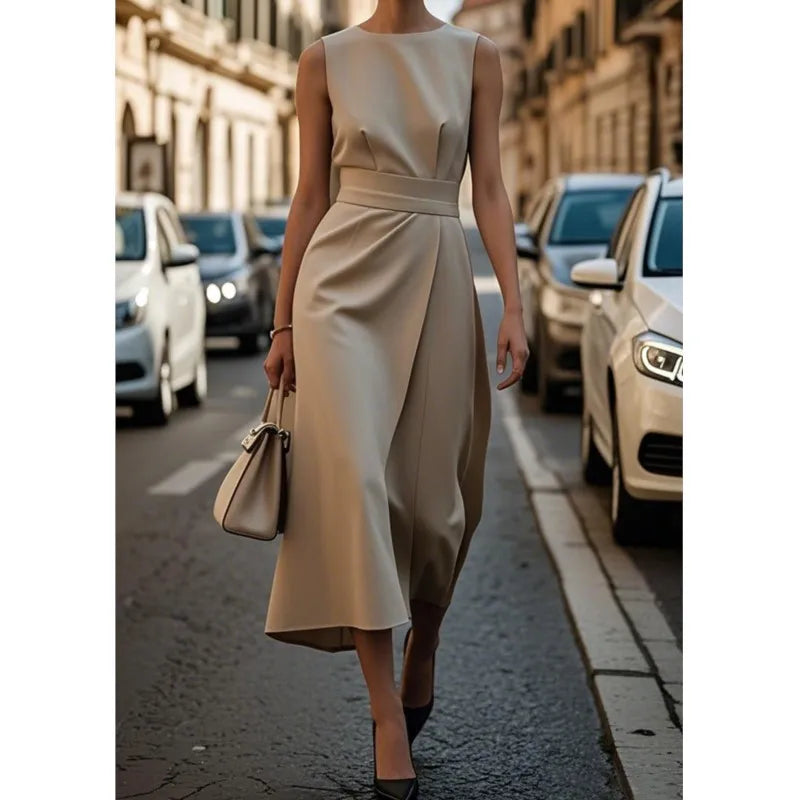 Ellery Canberra™ | Ryve - Elegant Round Neck Dress
