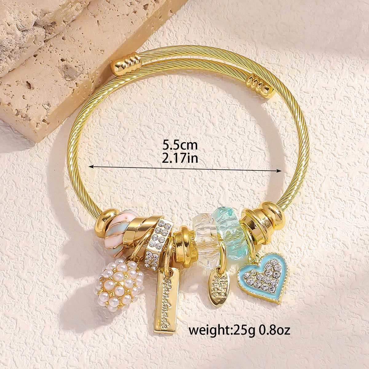Ellery Canberra™ - Ali |Stainless Steel Circle Panjiadora Beaded Love Bracelet