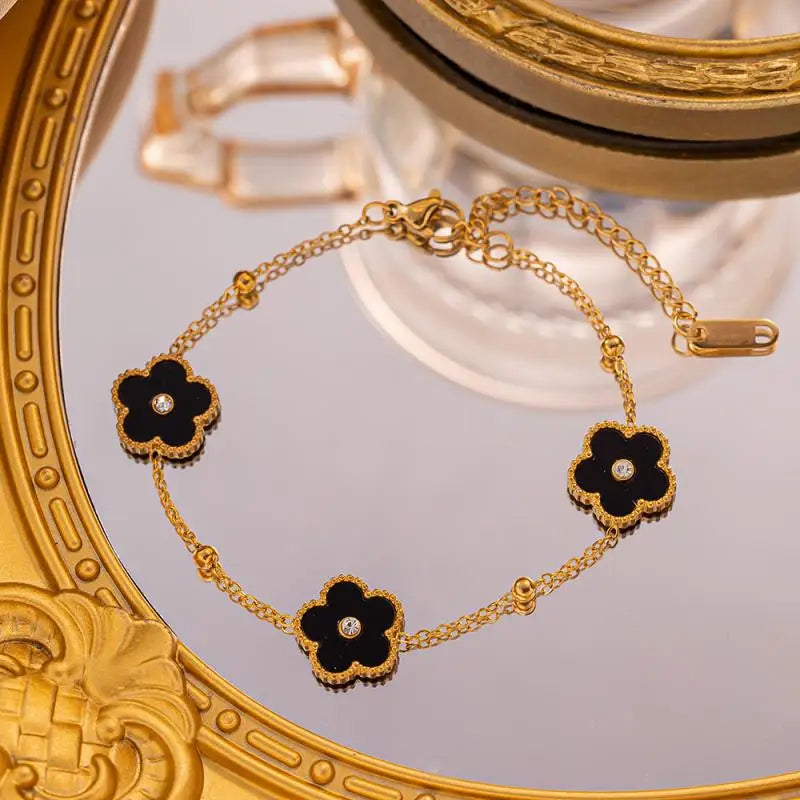 Ellery Canberra™ - Grace | Five Leaf Petals Flower Bracelet