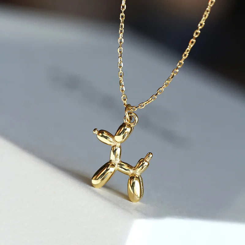 Ellery Canberra™ - Abigail | 3D Balloon Dog Pendant Necklaces